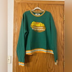 Budro Green R.O.S Club Crewneck Sweatshirt - NWOT - Size XL